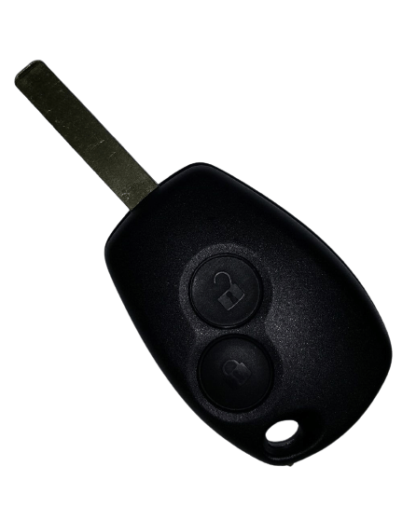 Two-button key shell - suitable for Renault Clio