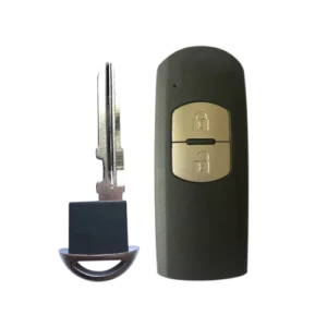 2-Knäppchen Schlëssel Shell gëeegent fir Mazda Autoen