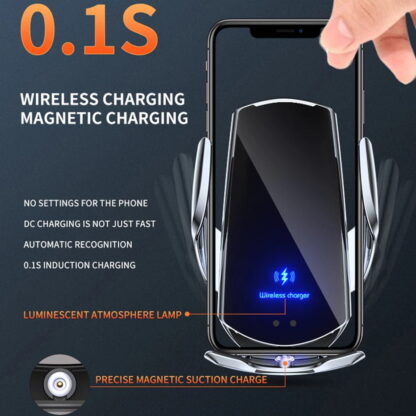 Car phone holder with wireless charging - Image 4