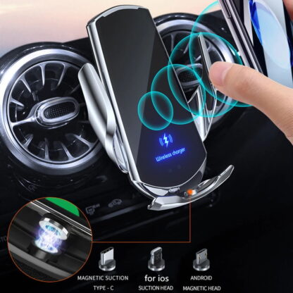 Car phone holder with wireless charging - Image 6