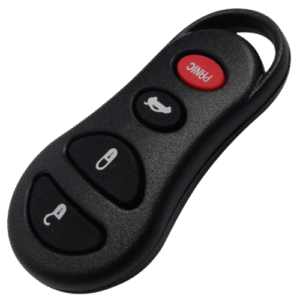 Four-button (3+1 panic) remote control shell