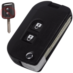 Modified key shell - suitable for Nissan Qashqai