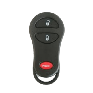 Two-button key fob with "panic" button