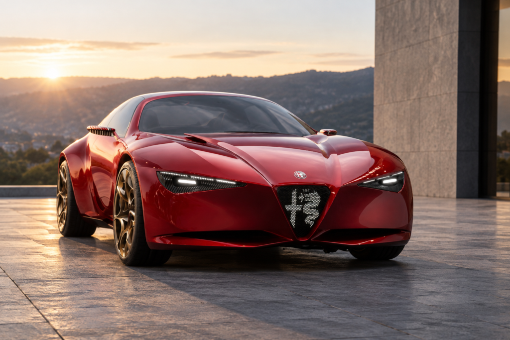 Alfa Romeo Cuorerosso previews a four-door design direction